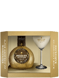 Mozart, Chocolate Cream with Cocktail Glass Gift 50 cl
