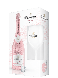 Schlumberger, Rosé Ice Secco + glas in Gift