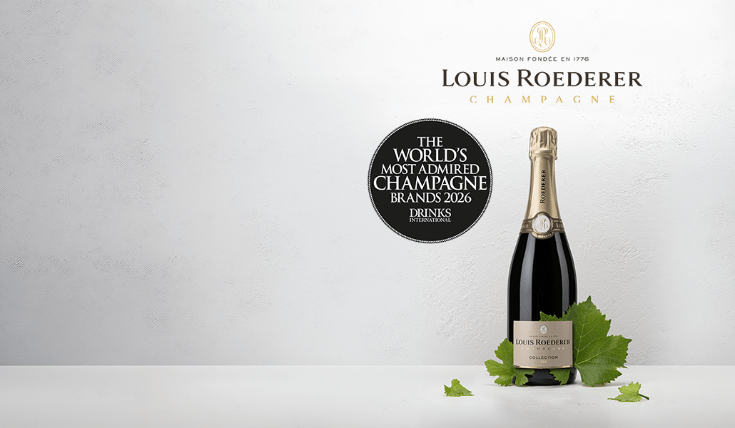 LOUIS ROEDERER:<br>MOST ADMIRED<br>CHAMPAGNE BRAND